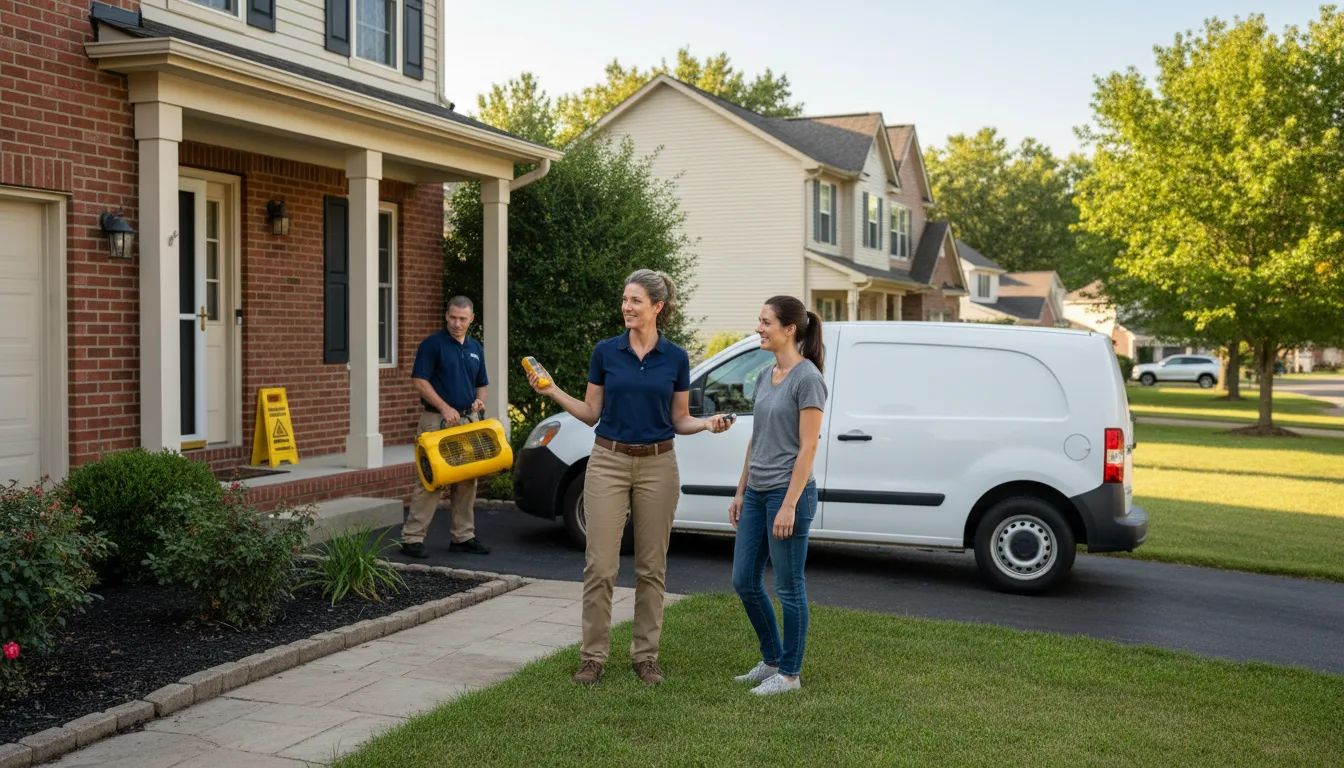 Water restoration image for Home Water Damage Repair in Pettisville, OH